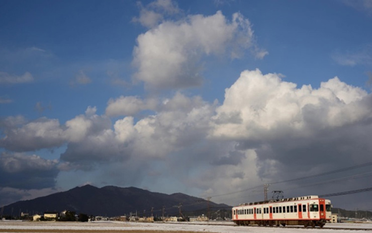 一畑電車2103・2113号(楯縫号)北松江線(雲州平田駅~布崎駅)