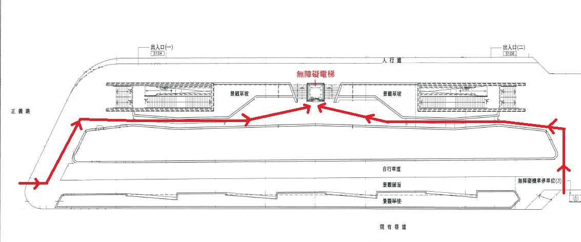 無障礙通道路線圖