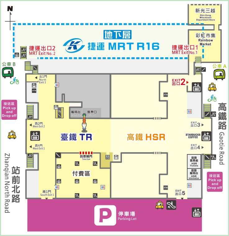 新左營車站 平面圖 2