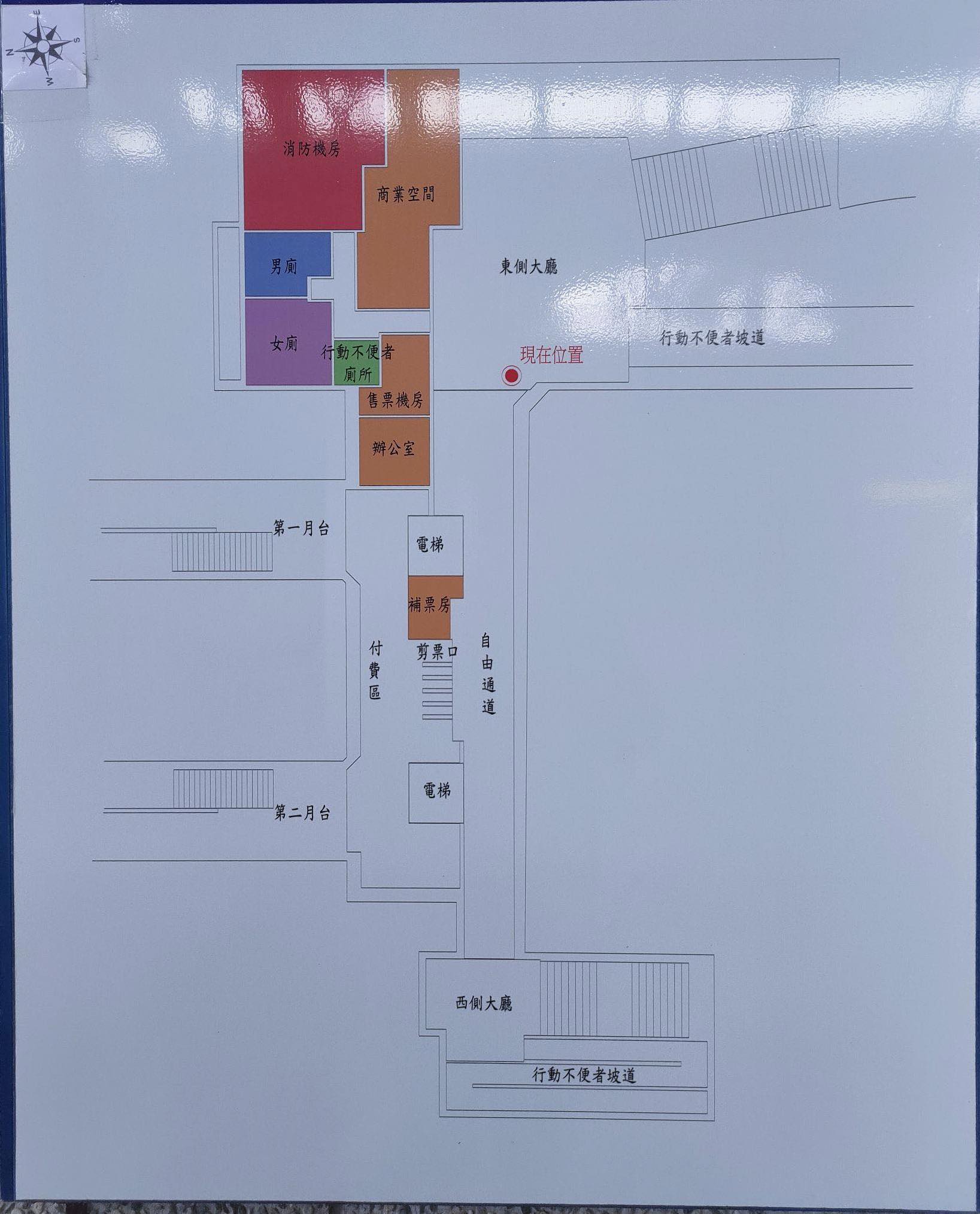 北湖車站 平面圖 1