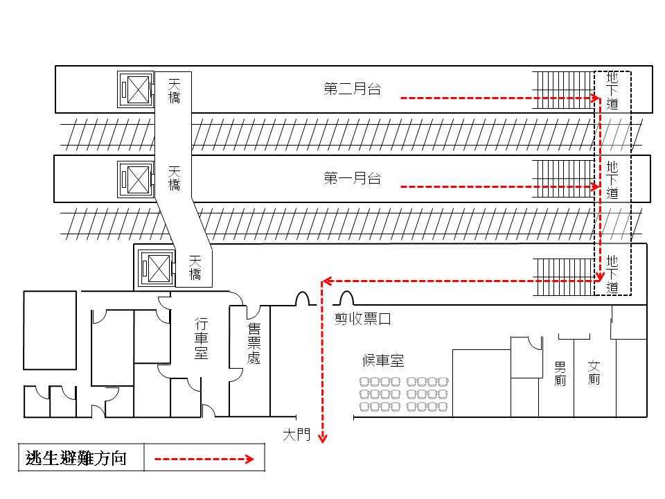 逃生路線圖