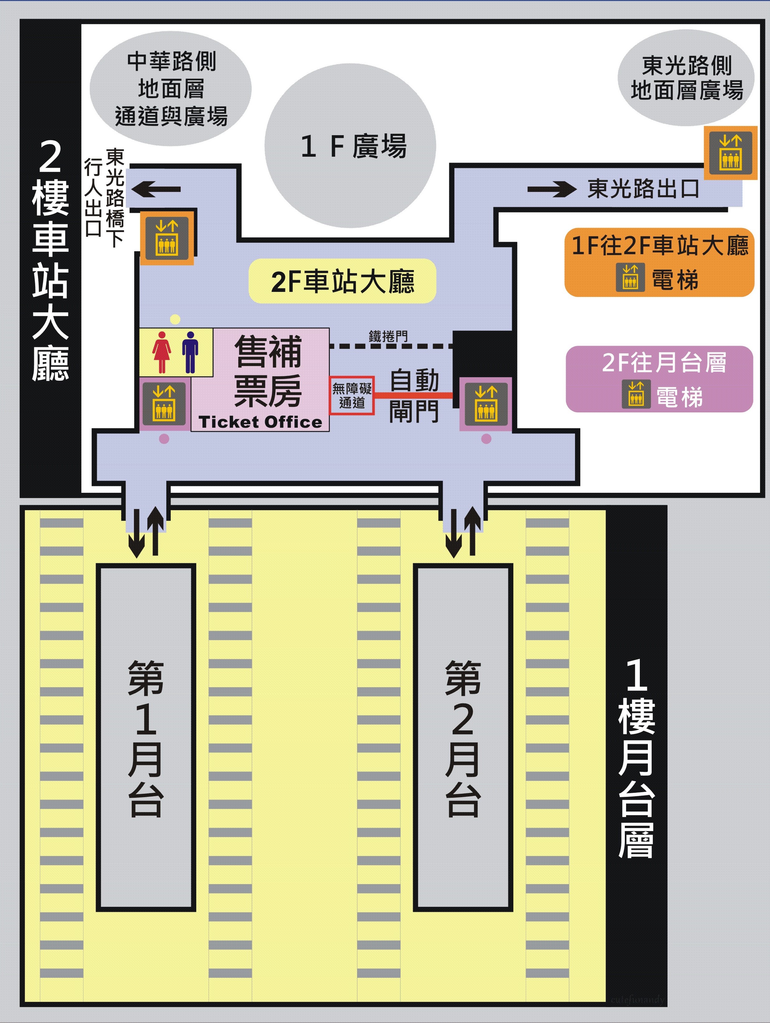 北新竹車站 平面圖